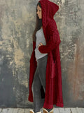 Women's Fashion Hooded Long Sweater Cardigan