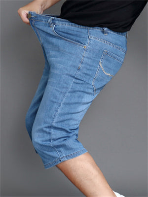 Male Summer Oversized Thin Short Denim Pants