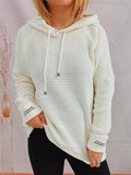 Women's Solid Color Long Sleeve Hooded Sweater