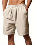 Men's Casual Corduroy Drawstring Beach Shorts