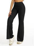 High-Waist Slim Fit  Workout Fitness Sports Flared Yoga Pants for Women