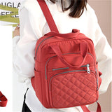 Women's Casual Zipper Travel Small Backpack