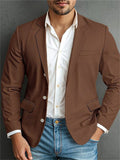 Men's Stylish Lapel Collar Slim Fit Button Up Blazers