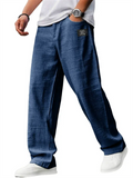 Male's Summer Simple Style Solid Color Casual Straight Trousers
