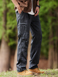 Men's Outdoor Cargo Pants - Loose Fit Multi-Pockets Hiking Travel Trousers
