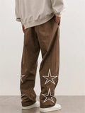 Men's Casual Retro High Street Stars Print Pants