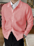 Men's Slim Fit V-Neck Button-Down Casual Business Knitted Cardigan
