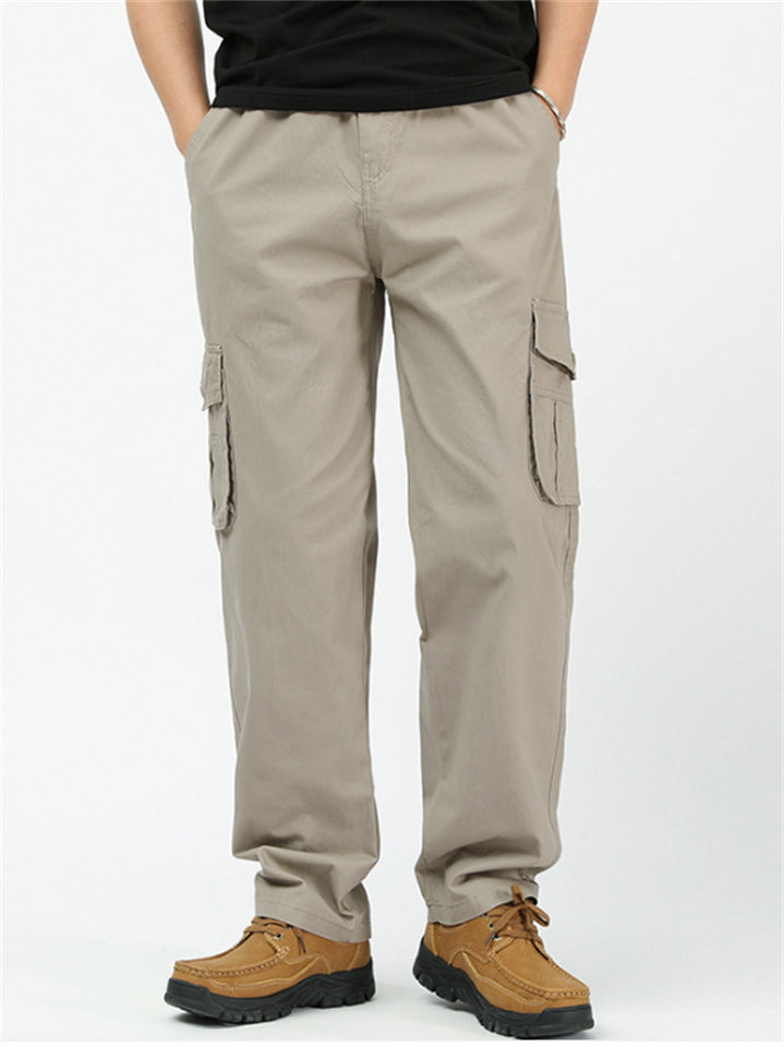 ‌Mens Autumn Casual Outdoor Cargo Trousers with Multiple Pockets‌