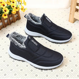 Men's Comfortable Warm Plush Liner Walking Sneakers