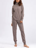 Winter Home Turtleneck Knit Sweater + Sweatpants
