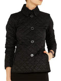 Women's Trendy Solid Color Lapel Single Breasted Quilted Coat