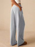 Women's Summer Solid Color Corduroy Low Waist Drape Pants