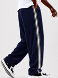 Men's Cool Side Striped Casual Corduroy Pants