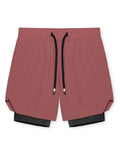 Summer Sports Double-Layer Men's Basketball Shorts