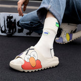 Skidproof Household Graffiti Yeezy Slides for Couples