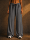 Women High Waist Baggy Drawstring Lounge Wide Leg Sweatpants