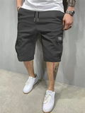 Men's Loose Fit Multi Pocket Summer Casual Cargo Shorts