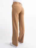 Women's Slim Fit Elastic Business Casual Trousers