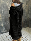 Women's Fashion Hooded Long Sweater Cardigan