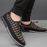 Men's Faux Leather Casual Lace Up Slip-ons Flats Shoes
