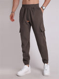 Trendy Extra Loose Multi-Pocket Drawstring Pants for Men