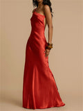 Women's Summer Trendy Sexy Asymmetric Strap Backless Dress