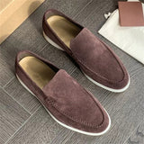 Summer Breathable Comfy Rubber Sole Men's Slip-on Flats