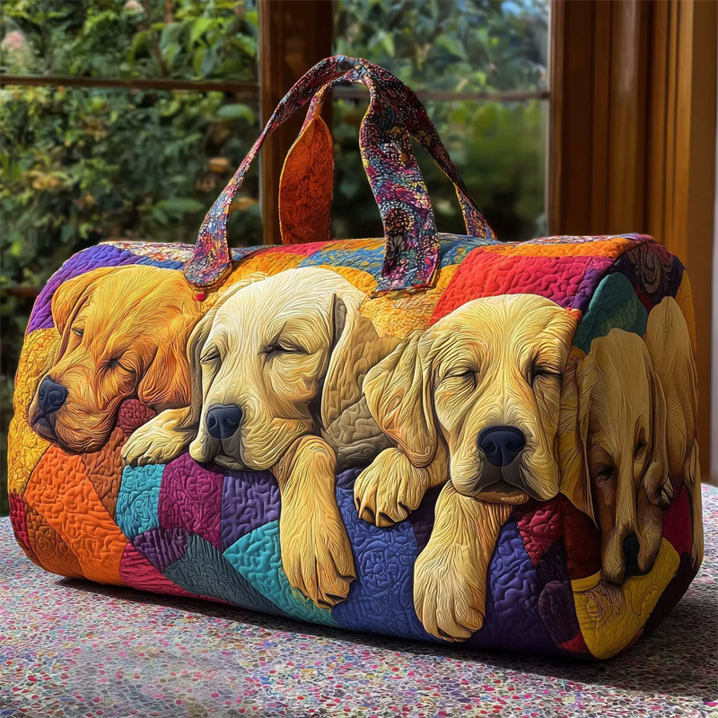 Labrador Dog Pattern Weekender Duffle Bag