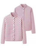 Women's Casual Print Reversible Garment Coat