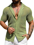 Men's Summer Sexy See-Through Shirts