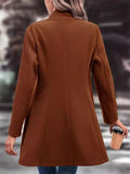 Women's Autumn Elegant Single Breasted Plain Lapel Coats