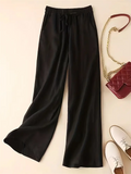 Leisure Linen High-Rise Oversized Pants for Women