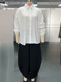 Women's 2Pcs Solid Color Long Sleeve Button Up Cardigan Shirt & Pants Set