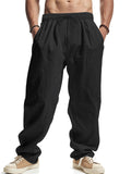 Men's Casual Solid Color Drawstring Beach Pants