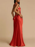 Women's Summer Trendy Sexy Asymmetric Strap Backless Dress