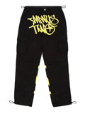 Men's Exaggerated Letter Print Hip-Hop Straight Leg Pants