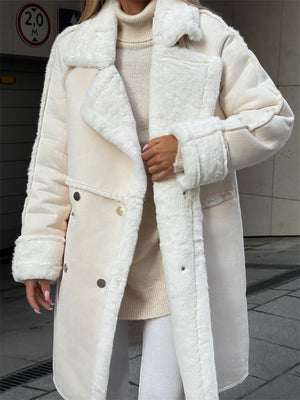 Versatile Faux Suede Cozy Plush Coats for Women