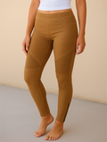 Women's Casual Solid Color Mid Rise Skinny Pants