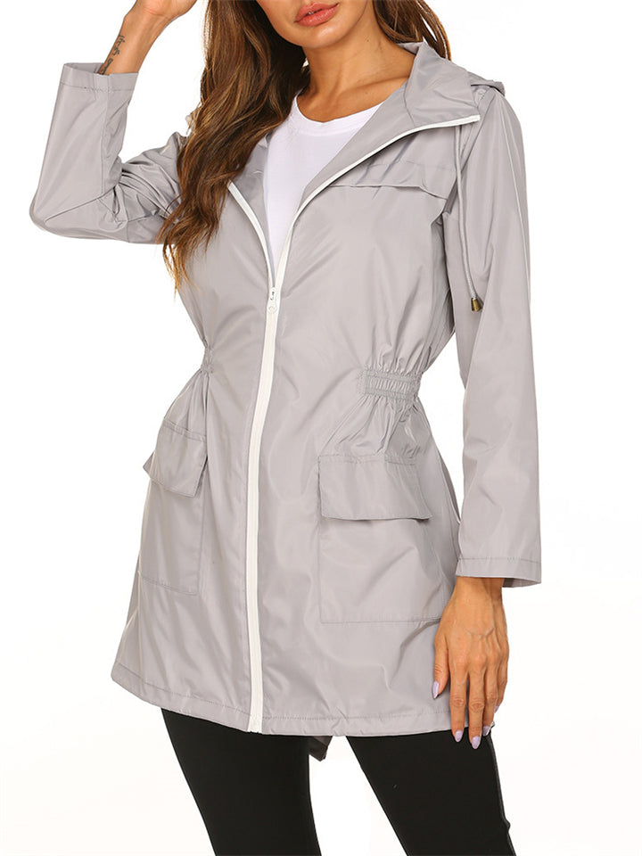 Women's Hooded Waterproof Outdoor Jackets for Winter