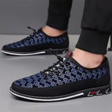 Men's Faux Leather Casual Lace Up Slip-ons Flats Shoes