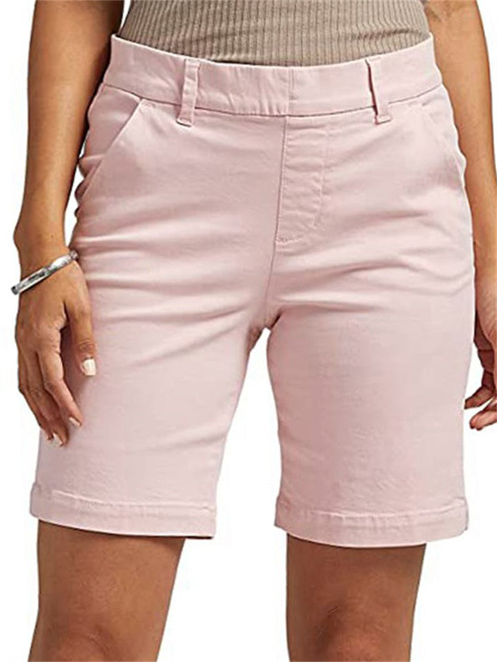 Women's Leisure Slim Fit Stretchy Summer Shorts