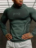 Men's Hero-Inspired Slim Fit Hooded Training Shirt