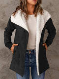 ‌Women's Winter Faux Suede Fleece Lined Cardigan Coats