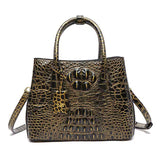 Ladies Trendy Retro High-grade Crocodile Print Handbags