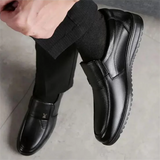 Men's Middle-Aged Casual Cozy Patent Leather Dress Shoes