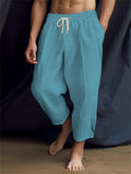 Men's Solid Color Comfortable Daily Beach Pants