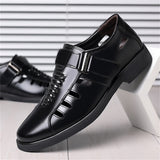 Summer Hollow Out Breathable Business Dress Shoes for Men