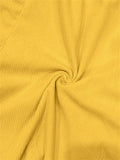 Men's Stylish Drawstring Corduroy Knee Length Shorts