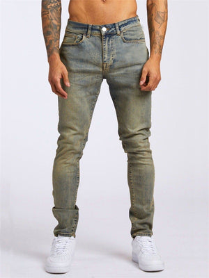 Casual Wear Resistant Slim Fit Jeans for Male