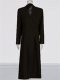 Women OL Style V-Neck Long Sleeve Trench Coat